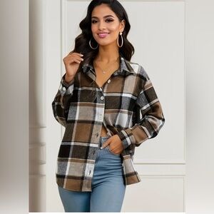 Relaxed Fit Plaid Flannel